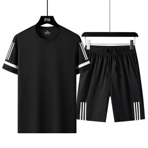 Shorts Sports Freizeitanzug Custom Sports Anzug Eis Silk T -Shirt Capris Sportshorts Luxusmarke Jugend mit können angepasst werden