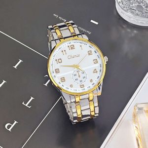 Fashionabla New Quartz Alloy Steel Band Men's Designer Watch Luxury Watch