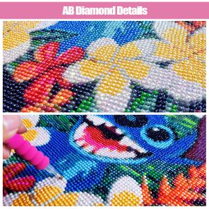 5D Hela runda AB Diamond Målning Four Seasons Tree Landscape Pärlor Cross Stitch Diamond Mosaic Embroidery Diy Kit Home Decor