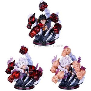 Comics Heroes 17cm One Piece Nika Luffy Gear 4th Action Figure Gear 5 Sun God Gk Anime Figures Pvc Statue Figurine Model Decoration Doll Toys 240413