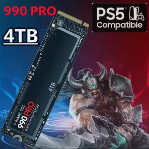ボックス2023最新のオリジナル990Pro 4TB 2TB 1TB SSD内部固体状態ディスクM2 2280 PCIE GEN 4.0 X 4 NVME FOR PlayStation 5/PS5/LAPTOP