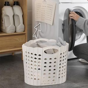 Tvättväskor stor kapacitet ihålig fällbar smutsig klädlagring korg badrum väggmonterade fällbara leksaker diverse arrangör