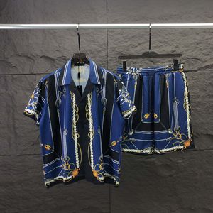 2CASABLANCシャツ22SSデザイナーシャツMASAO SAN PRINT MENS MENS CARICOR SHIRT WOMENS LOOD SILK CASABLACNCA SHART短袖高品質TEESQW13