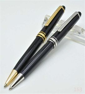 Wysokiej jakości 163 jasny czarny ballpoint pióro piłka Ball Pen Classic Office Pachnerzy Półcy promocyjne na prezent urodzinowy3330412