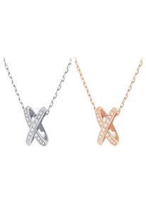 Luxury Fashion CHAUME jewelry X zircon pendant necklace chain Rose gold 925 sterlling silver women Designer Design necklace lady g9619940