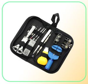 30pcs relógios ferramentas de relógio Set Watch Repair Ferramentas de Kit Ferramentas de relógios de relógios Conjunto com bainha de couro 13x ferramentas 18x bits pins33022791564