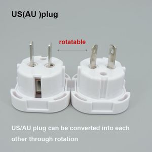 1x 2pin uk to eu us au auドイツ韓国ヨーロッパヨーロッパユニバーサルトラベルウォール充電器アダプター10aプラグコンバーター壁プラグソケット