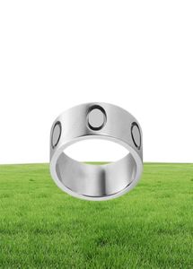 Design designer di alta qualità Design titanio in acciaio anelli di banda per uomini e donne Men039s Promettono anelli di nozze per le vacanze 7276063