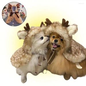 Hundebekleidung Kawaii Kleidung für kleine Hunde Welpe Kätzchen Haustier Kleidung süße Weihnachtsfestelte Plüsch Cape Cosplay Kostüm Bichon Chihuahua Mantel