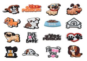 PVC Dog Shoe Charm Decoração de fivela Acessórios Jibitz para Charms Pins Butrons6679622