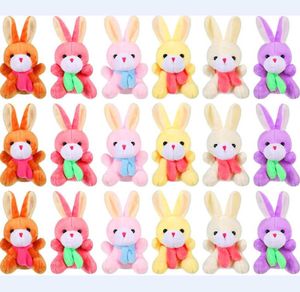 2023 Novos brinquedos de pelúcia de coelho de páscoa brinquedos de 4 polegadas Brinquedos de coelho macio de coelho macio