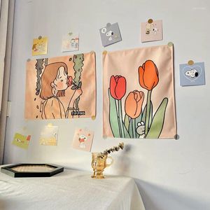 Tapestries Hanging Cloth Background Fabric Ins Girl Room Decoration Dormitory Bedroom Wall Bedspread Anime Tapestry