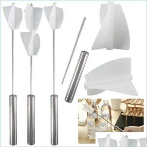 Other Manual Stirring Rod Diy Epoxy Resin Glue Mixing Jewelry Tools Stainless Steel Stirrer Handle Propeller Sile Mold Drop Delivery E Dhlgu