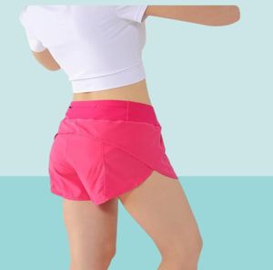 Acelerar as calças de ginástica de ginástica de shorts de ioga feminina de ioga feminino.