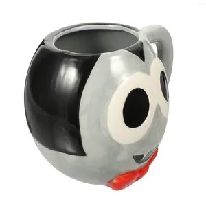 Copos de vinho recipiente de água caneca doméstica Chocolate leite café bebendo xícara de canecas em casa porcelain halloween com tema de armazenamento de cerâmica