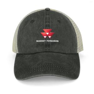 Berets Massey Ferguson Agricultural Cowboy Hat Wild Ball Uv Protection Solar Western Hats For Women Men's