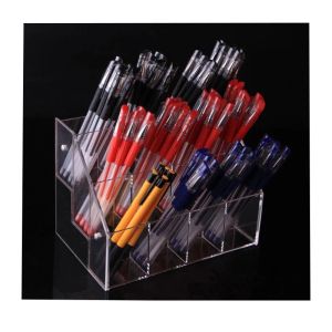 Shadow 2/3/4 layers pen storage rack clear acrylic Eyeshadow Pencil holder stand colour pen cosmetics Lipstick nail polish display box