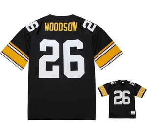 Dikişli Futbol Formaları 26 Rod Woodson 1993 1998 Mesh Legacy Emekli Retro Classics Jersey Erkek Kadın Gençlik S-6XL