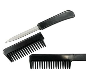 Fashion Accessories Comb Black Small Knife That Looks Like A Hairbrush For Women4427401