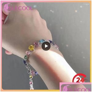 Catene Collana Temperamento in lega di fascia alta Design abbagliante Design delicato catena delicata Colorf Crystal Crystal Bracciale Gioielli Delivery Gioieri OTBA4 OTBA