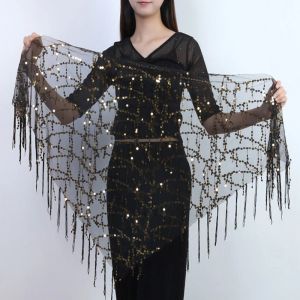 Belly Dance Costumes paljetter Tassel Indian Belly Dance Hip Scarf For Women Belly Dancing Midje Chain Costumes Accessories