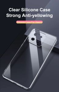 Ultra dünn Silikon Weichkoffer für Xiaomi Mi 13 13t 12 12x 12s 12t 11 11t 11i Pro Lite Ultra klarer transparenter Rückdeckschale
