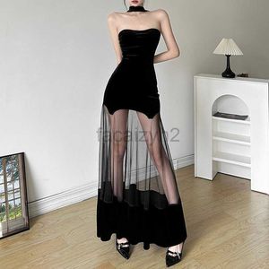 Basic Casual Dresses Sexy Maxi Dress Women new autumn style sexy spicy girl personality niche street slimming slim fit hanging neck dress Women's clothing