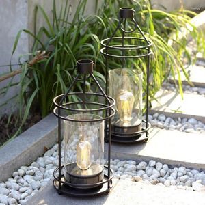 Ljushållare Portable Holder Metal Candlestick Creative Floor Decoration for Home Ourdoor Wedding Aisle Party Table Centerpiece