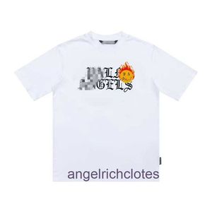 Abiti di design di fascia alta per angoli di paa Chaopai Flame Smile Stampa Stampa da uomo e Womens Couple Trendy T-shirt a manica corta con etichette originali 1: 1