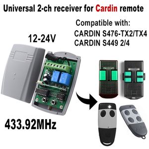 Ricevitore da garage 433MHz Cardin S449 S476-TX2 4 RICHIEDING RICEVIRE UNIVERSALE GATE VECOLO DI CONTROLLO MODULO