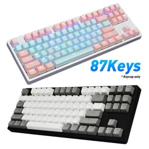 Teclados mais recentes 104 keys keyset de keycaps dualcolour para jogos de jogo mecânico de jogos mecânicos e esports botões de teclado de jogo substituir keycap go