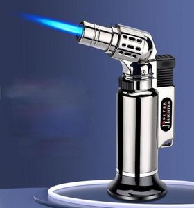 Direct Spray Gun Lighter Metal Windproof Welding Torch Blue Flame Ignition Gun Food Helper Briquets Et Accessoires Fumeurs55277462711783