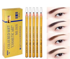 Golden 1818 Eyebrow Pencil Makeup Eyebrow Enhancers Cosmetic Art Waterproof Tint Stereo Types Colored Beauty Eye Brow Pen Tools4938300