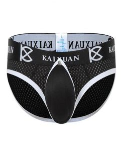 Men Briefs Male Gay Penis Pouch Underwear Back Open Front Removable Jockstraps Men039s Enlarge Sexy Enhancing Sponge Cup Pad Un5962181