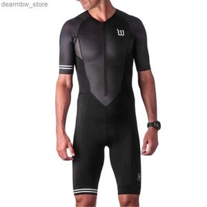 Jersey de ciclismo Define Wattie Trint Team Triathlon Jersey Skinsuit Ciclismo Ciclismo Mens Bicyc Bicyc Splash Roupas Speed Supen Speed Gumpsuit L48