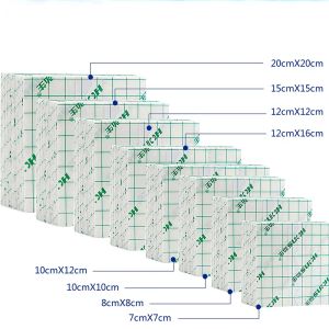 Dostarczenia 100pcs Wodoodporny film PU Film medyczny opatrunek na ranę opatrunkową naprawa taśmy klejącej