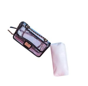 Transparent geléväska gitter crossbody väska 2022 sommar ny kvalitet pvc kvinnor039s designer handväska kedja axel messenger9503924