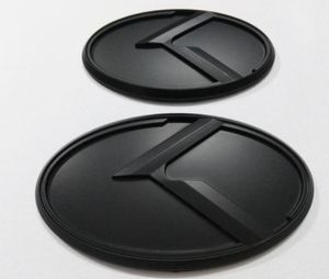 2pcs New 3D Black K Logo Abzeichen Emblem Aufkleber Fit Kia Optima K5 20112018CAR Emblems4236449