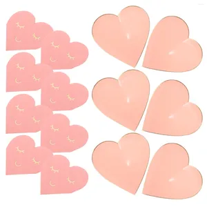 Disposable Dinnerware 1 Set Of Serving Paper Plates Tissues Heart Shaped Cake Home Party Tableware