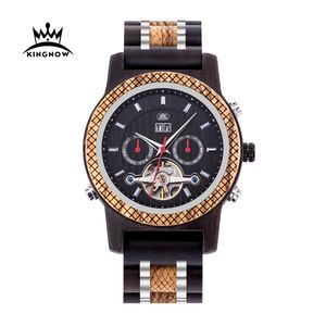 BOBO BIRD Wood Mechanical Watch Men Relogio Masculino Big Mens Watches Top Brand Luxury Timepieces erkek kol saati Customized