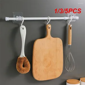 Shower Curtains Adhesive Hooks Punch-free Curtain Rod Clip Hook Hang Holder Household Fixed Hanging