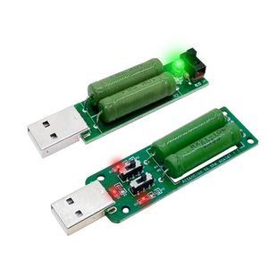 USB -Widerstand DC Elektronische Last mit einstellbarem Schalter 3 Strom 5v1a/2a/3a Batteriekapazitätsspannungswiderstandswiderstand Tester