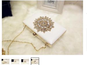 100140 Women Lady Satin Crystal Bridal Bolsa embreagem de festas Bolsa de casamento Bolsa noturna de dia embreagens de damas sólidas Bolsas 2085555558888