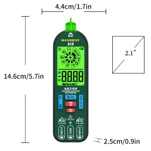 MAXRIENY Automatic Anti-Burn Intelligent Digital Multimeter Fast Accurately Measures Voltage Resistance Diode Tester Live Wire