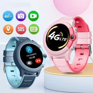 Relógios Lemdoe Smart Watch D36 4G GPS Kids With SIM CART SOS Video Call Baby Smartwatch WiFi LBS Tracker For Boys Girls 1000mAh Bateria