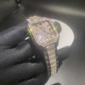Luxo Parecendo totalmente assistir Iced para homens Mulher Top artesanato exclusivo e caro Mosang Diamond 1 1 5A Relógios para o Hip Hop Industrial Luxo 3616