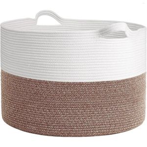 Sacchetti per lavanderia cesto di corda di cotone 21,7 