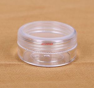 300pcs 2g Small Round sample Cream Bottle Jars containerMini plastic container for nail art storage 2ml DIY PS bottlesgood packag3659639