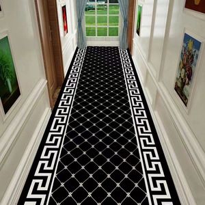 Custom Made Long Hallway Carpets European Stairs Corridor Carpet Hotel Hallway Runner Carpet Area Rugs Non-slip Floor Mat