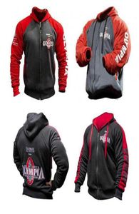 Autumn and Winter Classic Olympia Men039s Casual Sports Hoodie Gyms Fitness Kulturystyka Men039s Fashion Fashion Spring Cotto4834631